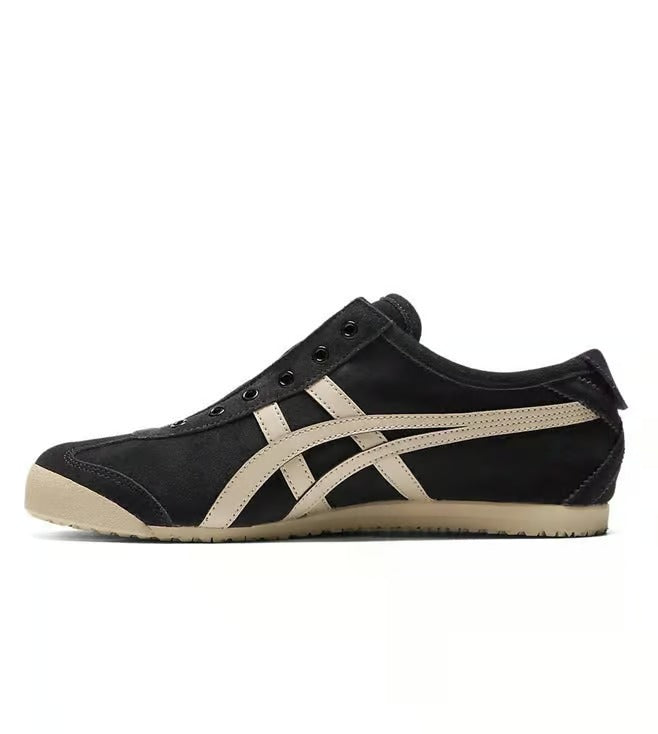onitsukaa tigerr mexico 66 slip on black putty