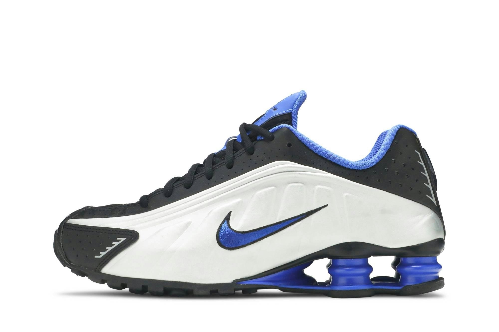 Nikee Shox R4 Black Metallic Silver Racer Blue 304