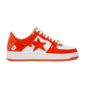 Bathing Ape Bape Sta Patent Leather orange White
