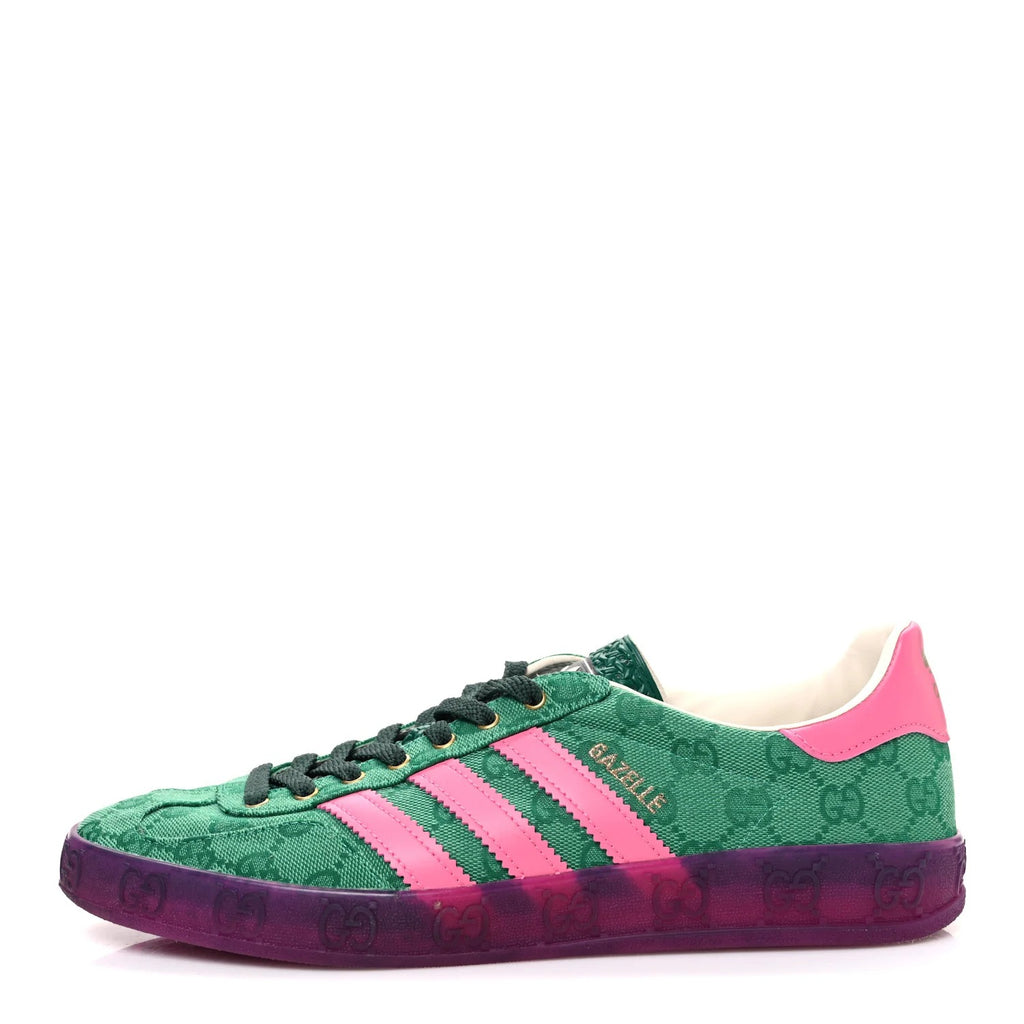 adidass x gazellee green pink fix