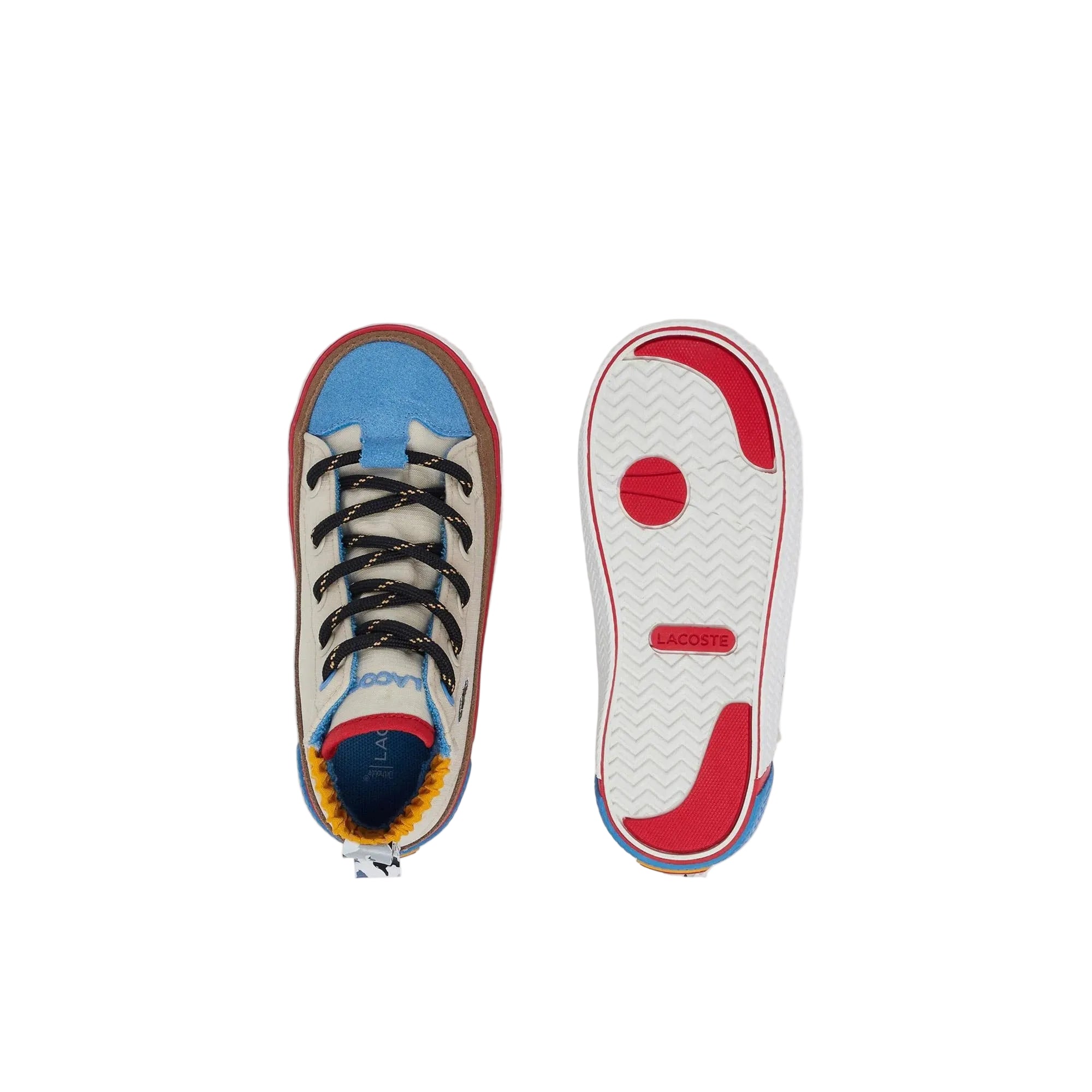Lacosttee Gripshot High-Top White Brown