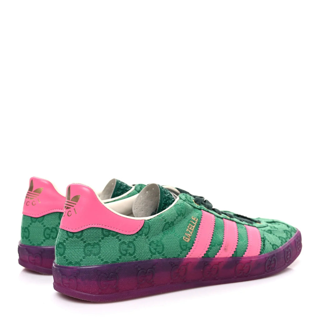 adidass x gazellee green pink fix