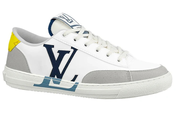 Monogram Unisex Street Style Bi color Logo Sneakers