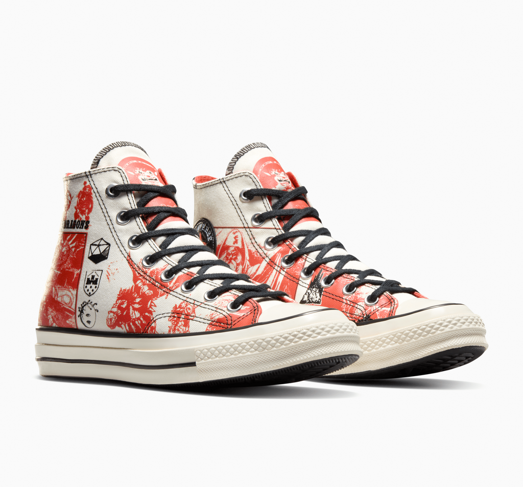 Dungeons & Dragons x Converesee. Chuck Taylor All Star High Egret Red
