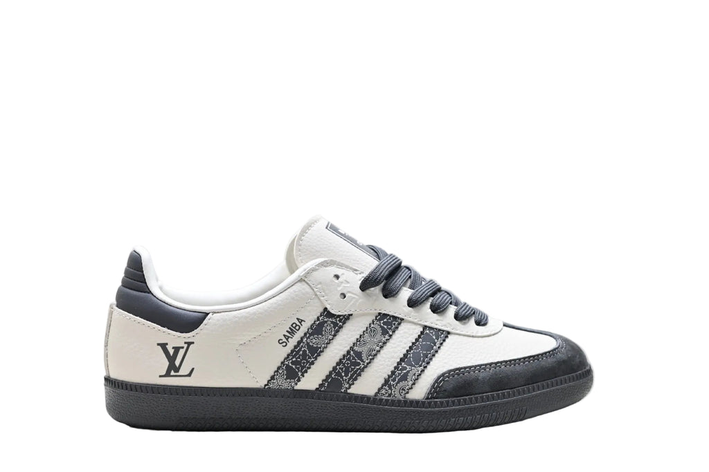 Adidass Samba X Louiis Vuitton Dark Grey