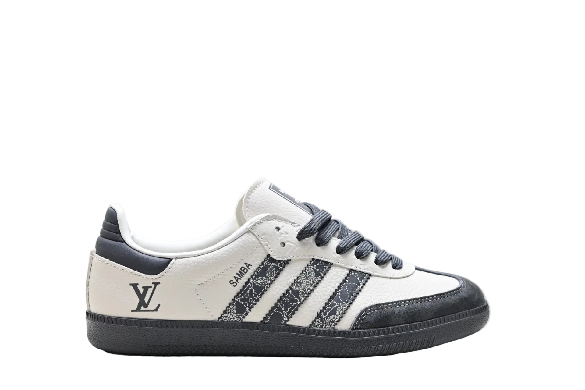 Adidass Samba X Louiis Vuitton Dark Grey