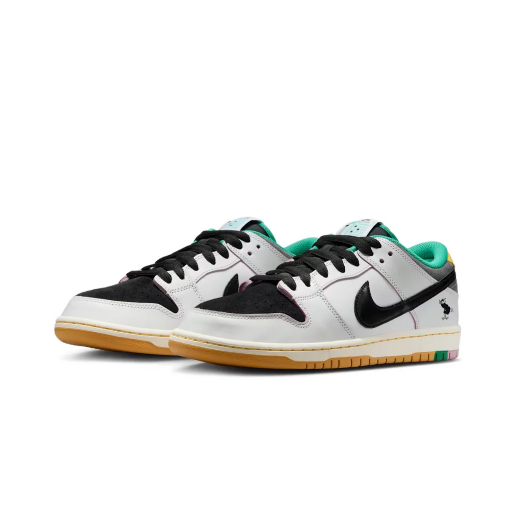 nikee sb x csef dunk low pro shoes summit white black white iron
