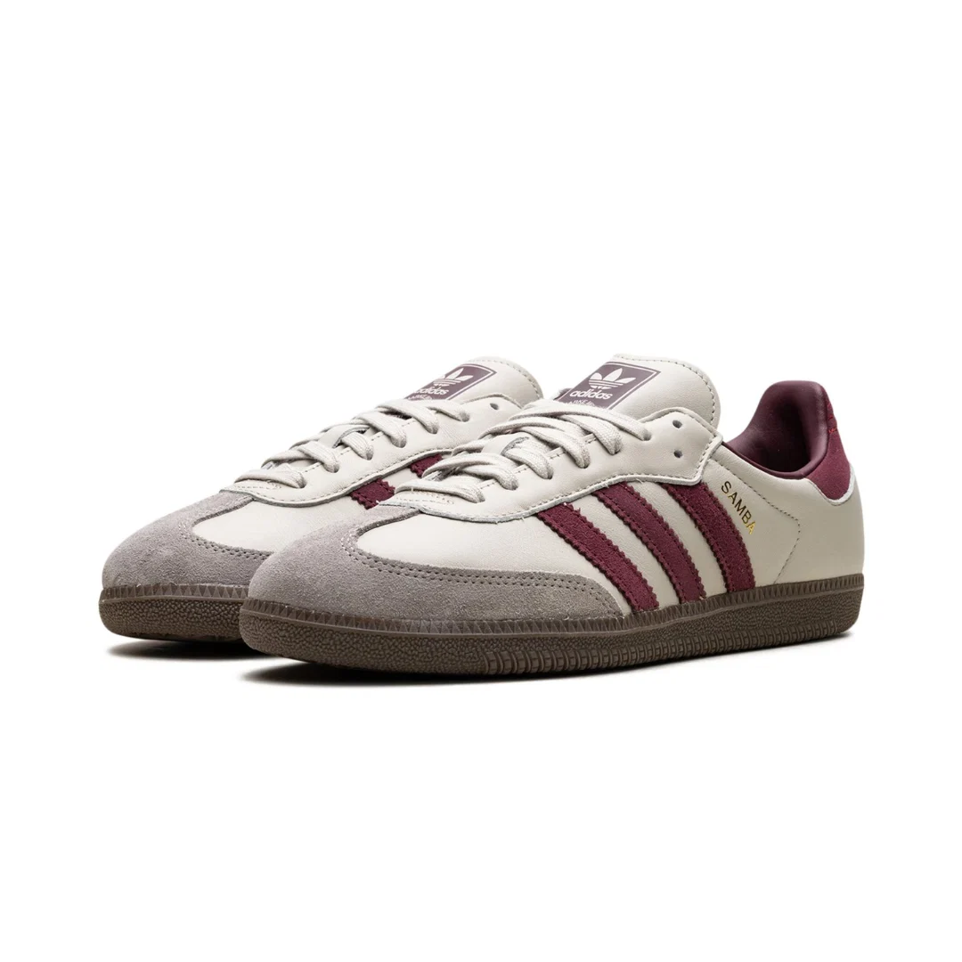 Adidass Samba OG Putty Grey Maroon 1226