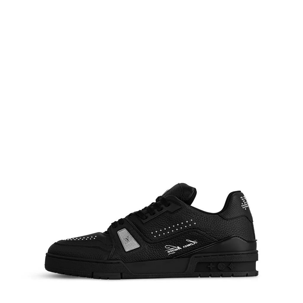 louiss vuitton LV Trainer Black Calf Leather 512