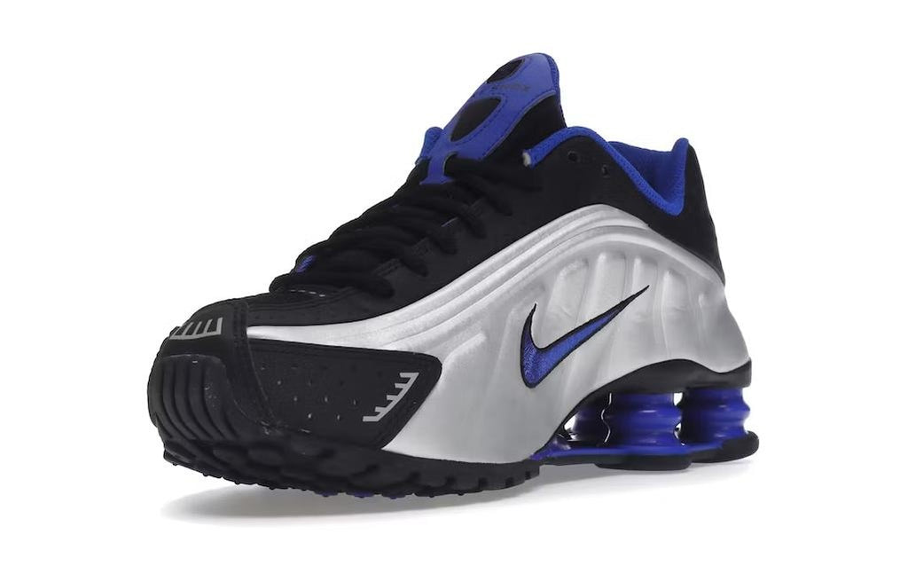 Nikee Shox R4 Black Metallic Silver Racer Blue 304
