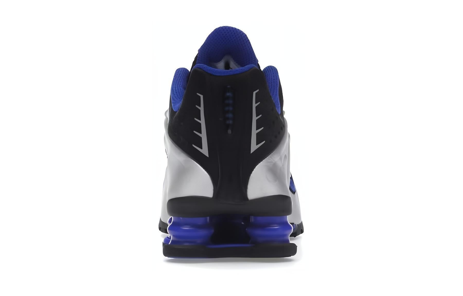 Nikee Shox R4 Black Metallic Silver Racer Blue 304