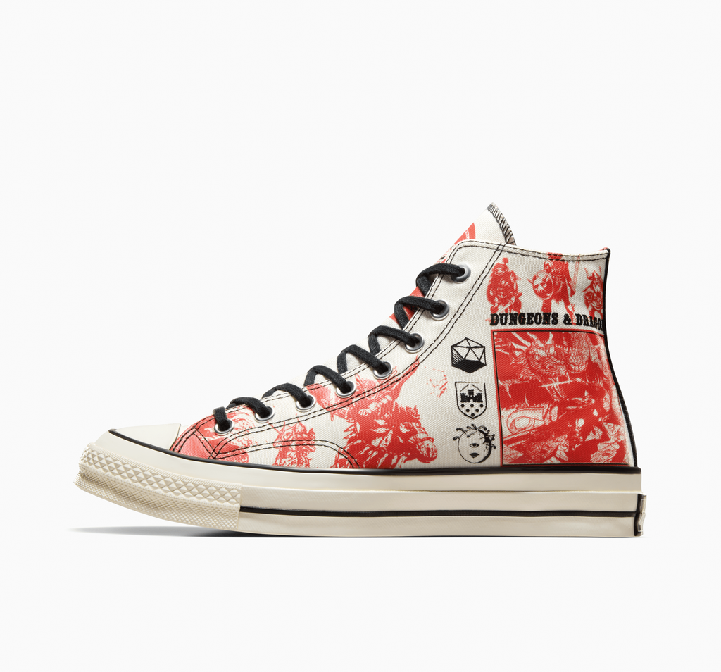 Dungeons & Dragons x Converesee. Chuck Taylor All Star High Egret Red