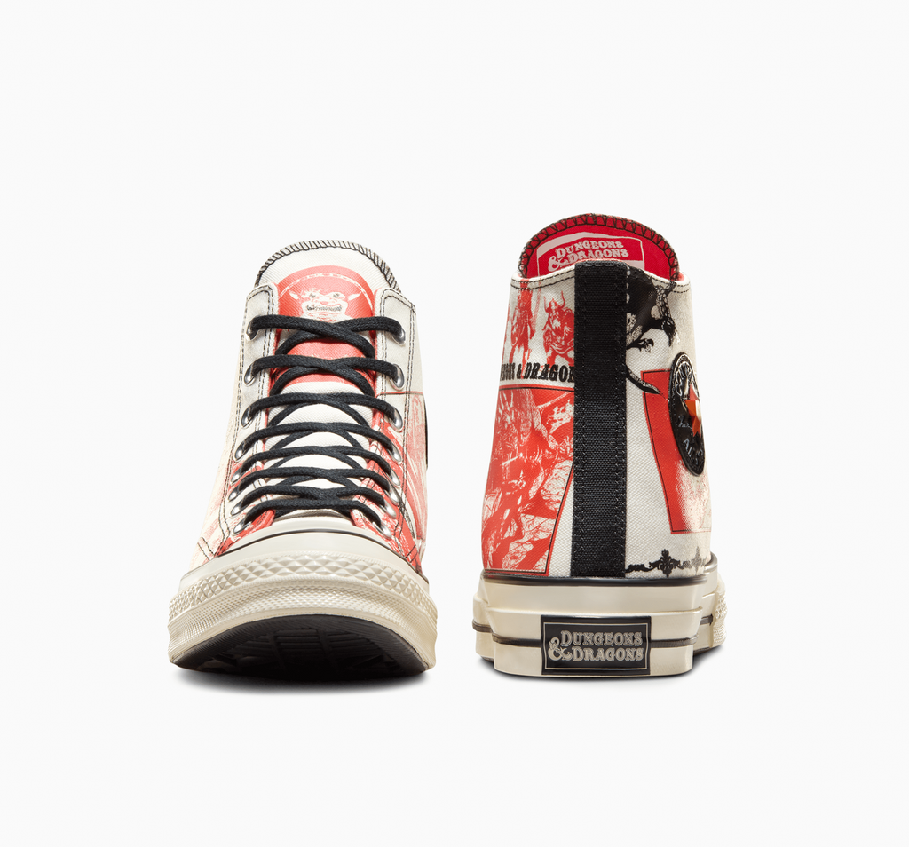 Dungeons & Dragons x Converesee. Chuck Taylor All Star High Egret Red