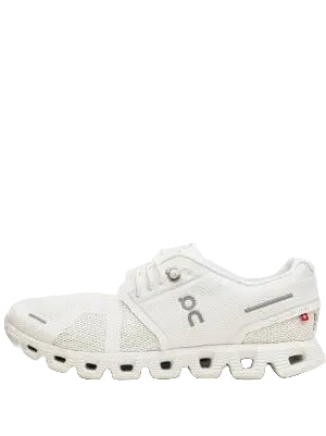 On Cloud Running 5 All White Shoes
