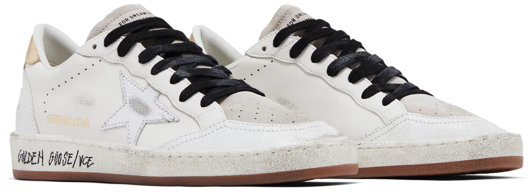 Golden Goose Ball Star Low White Silver 2480