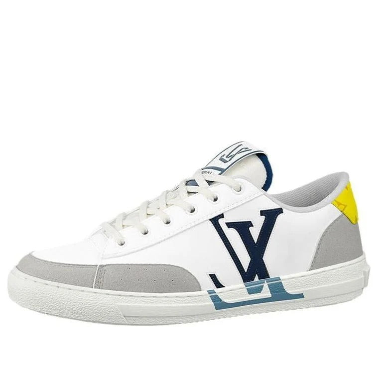 Monogram Unisex Street Style Bi color Logo Sneakers