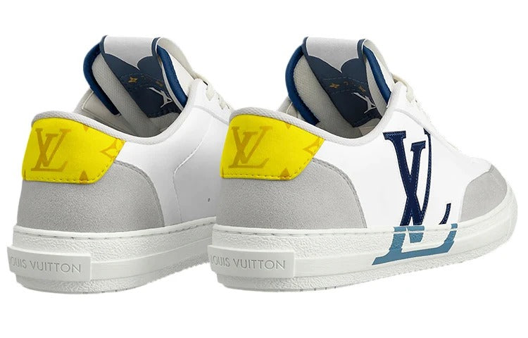 Monogram Unisex Street Style Bi color Logo Sneakers