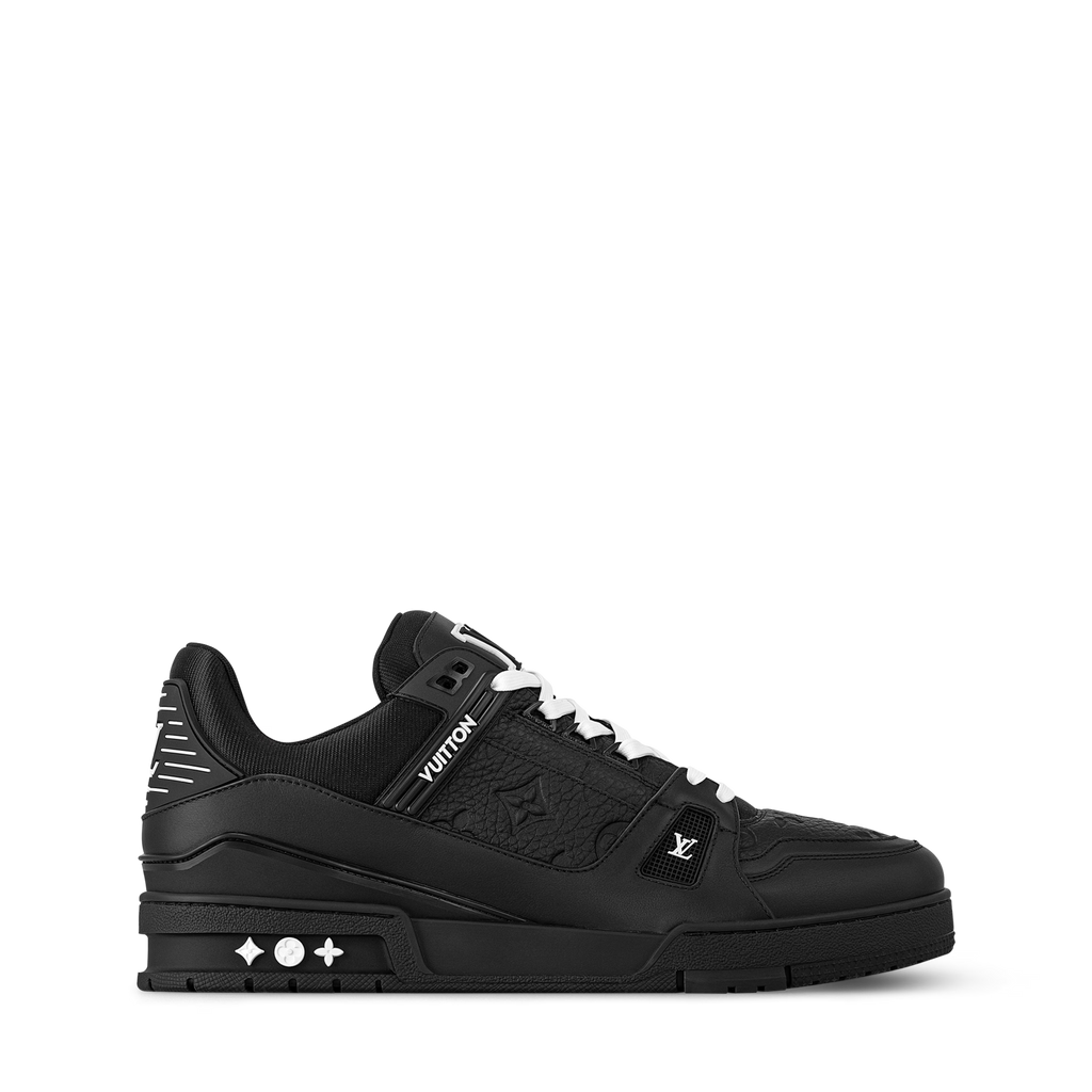 Louiss Vuitton Trainer Black Embossed Monogram 930