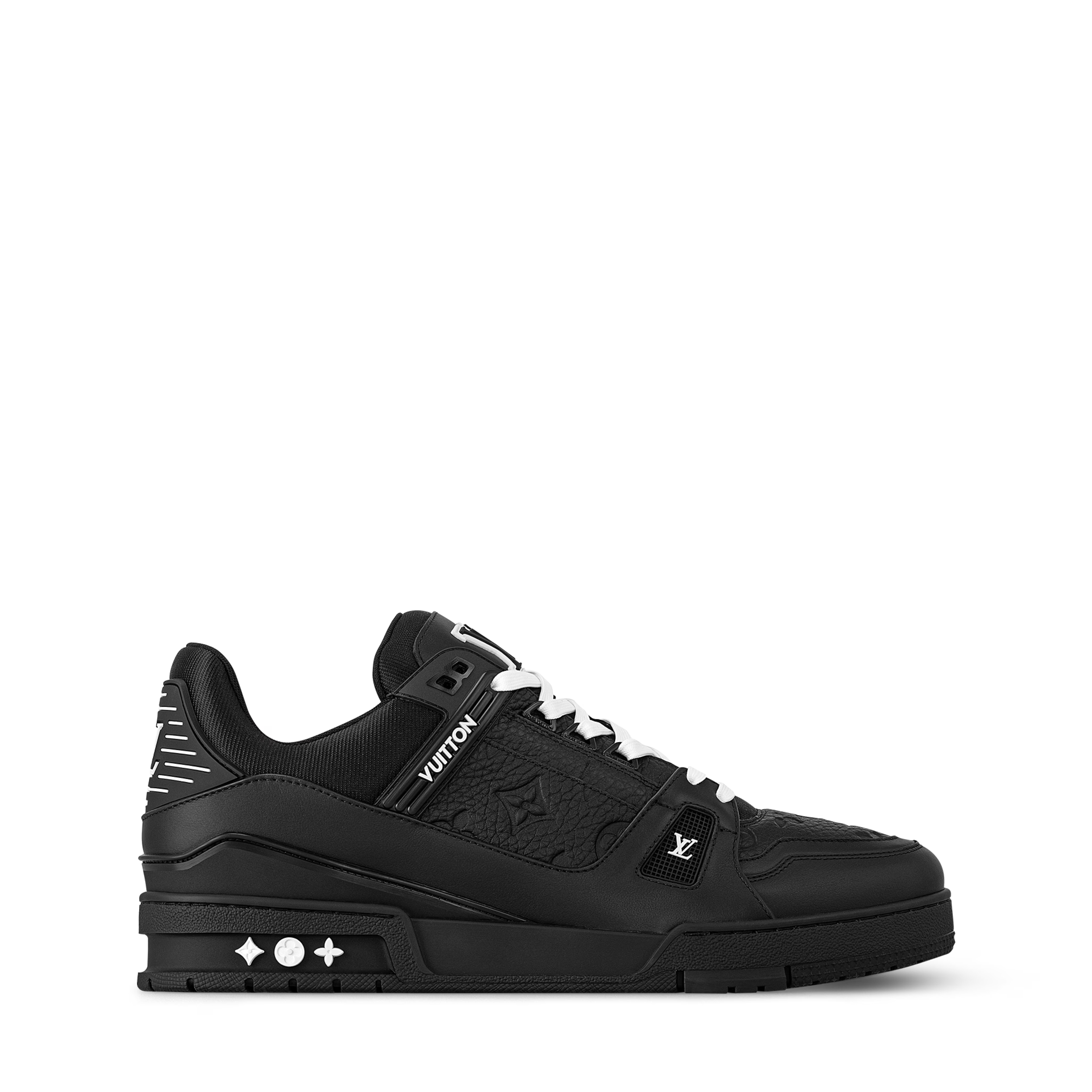 Louiss Vuitton Trainer Black Embossed Monogram 930