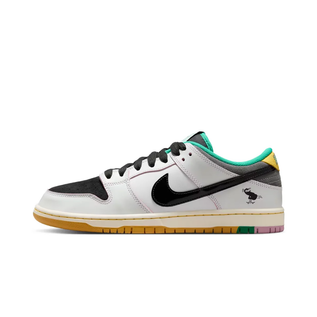 nikee sb x csef dunk low pro shoes summit white black white iron