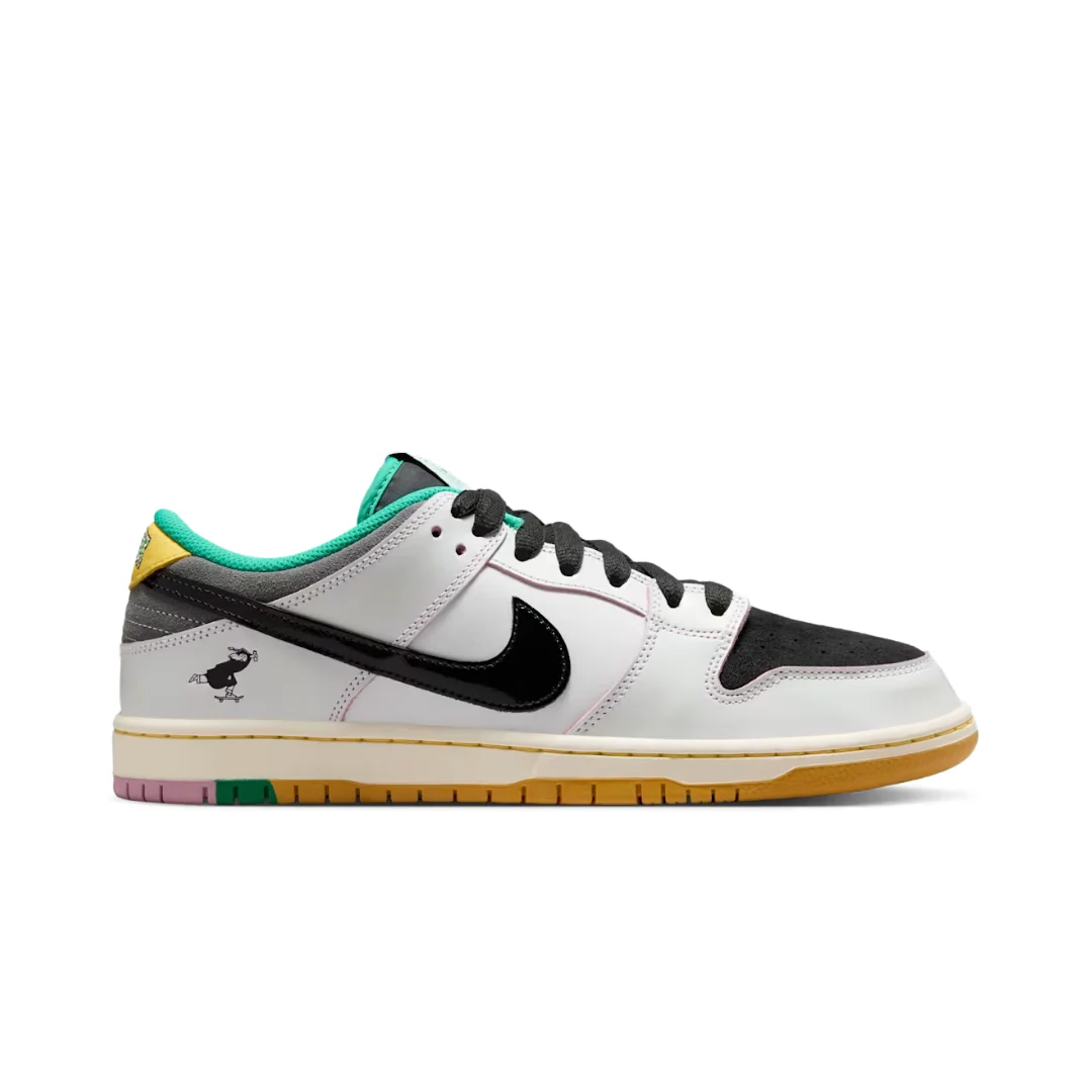 nikee sb x csef dunk low pro shoes summit white black white iron