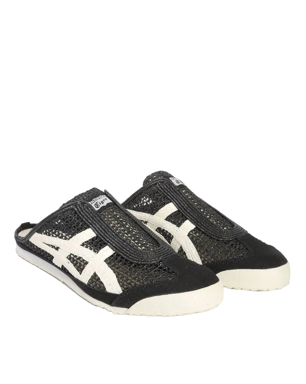 Onitsukaa Tiger Mexico 66 Sabot Half Cut Black White