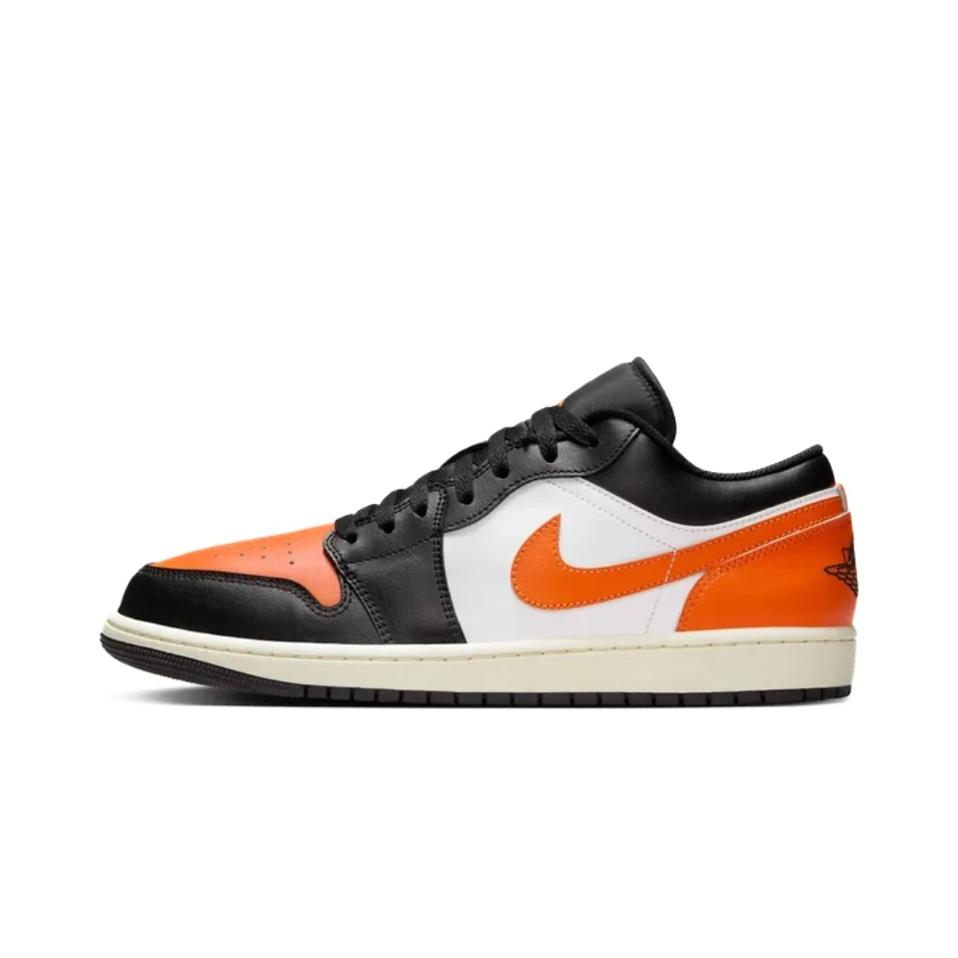 Nikee Air Jordan 1 Low Black Star Fish White Sail 1050