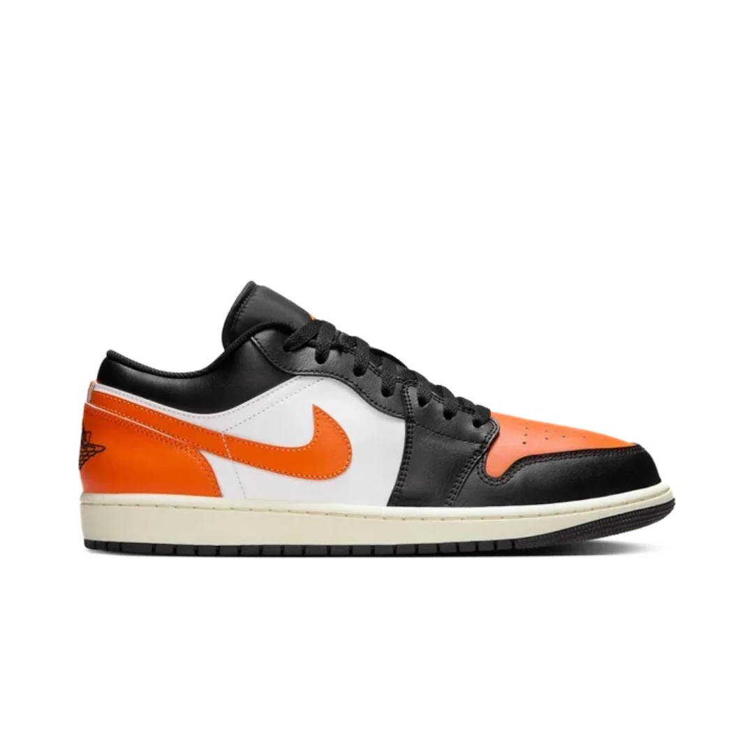 Nikee Air Jordan 1 Low Black Star Fish White Sail 1050