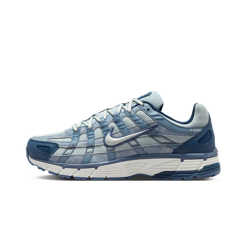 Nikkee P-6000 SE worn blue denim Low-Top Lace-Up