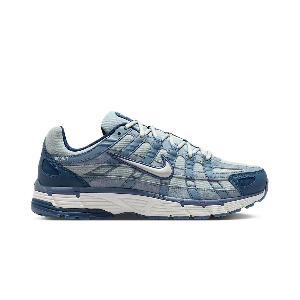 Nikkee P-6000 SE worn blue denim Low-Top Lace-Up