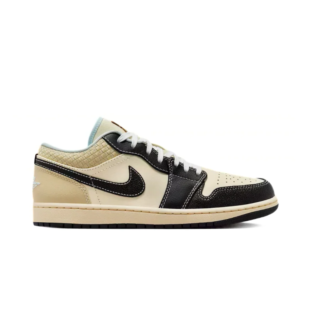 Nikee Air Jordan 1 Low Coconut Milk Black