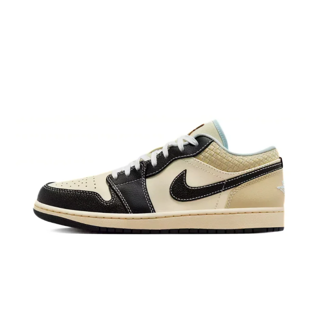 Nikee Air Jordan 1 Low Coconut Milk Black