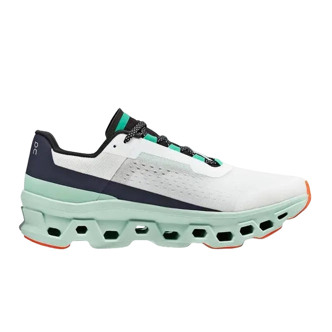 On CloudMonster Running Undyed White Creek 204