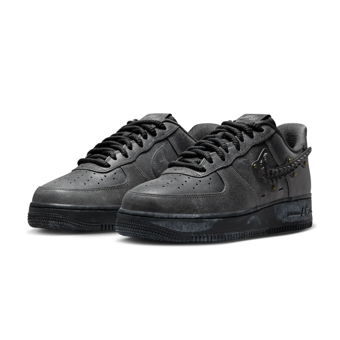 Nikee AirForce 1 Low Medium Ash Black 439
