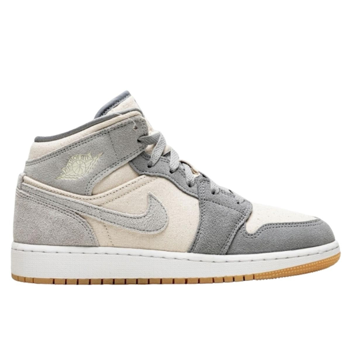 Air Jordan 1 Mid Coconut Milk Particle Grey