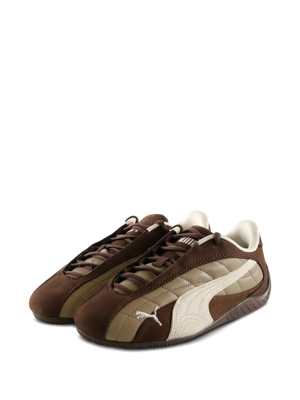Pumaa SpeedCat Plus Quilted Espresso Brown Warm White 1153