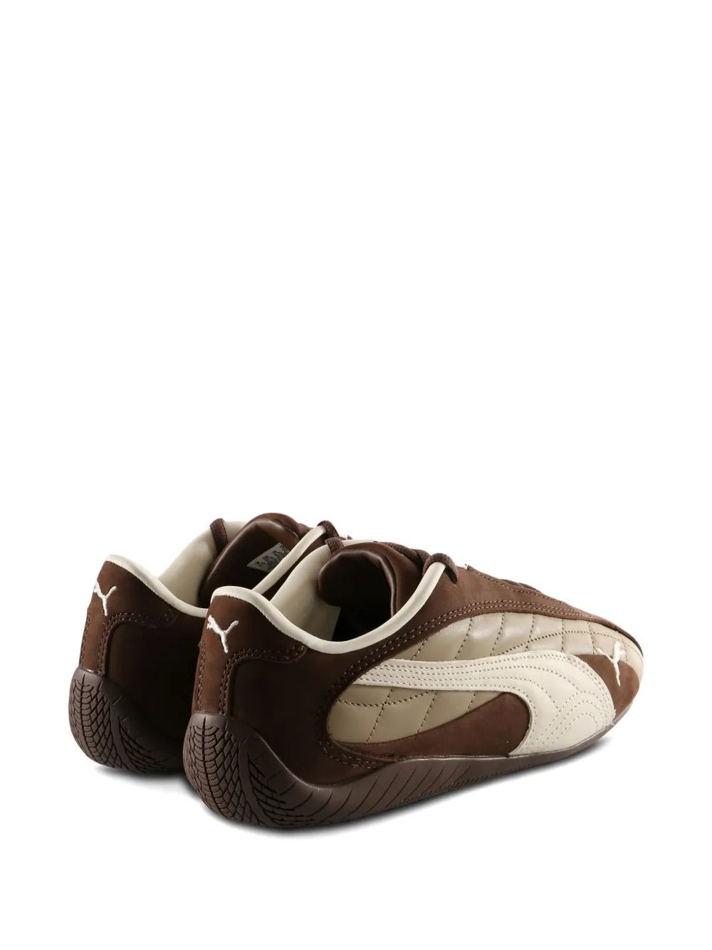 Pumaa SpeedCat Plus Quilted Espresso Brown Warm White 1153