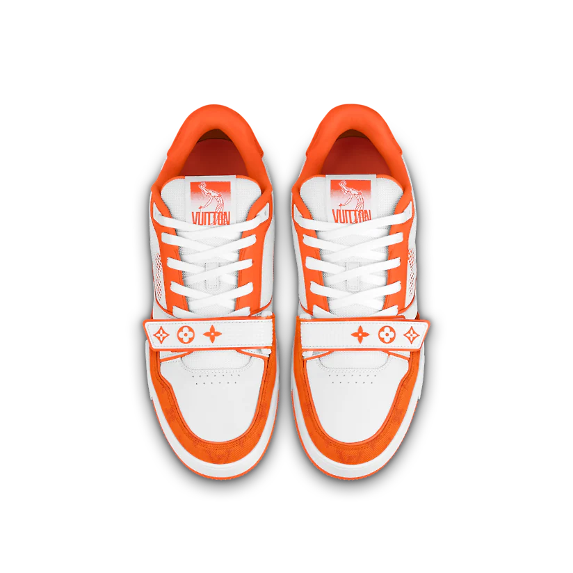 louiss Vuittonn LV Trainer Stripe Orange fix
