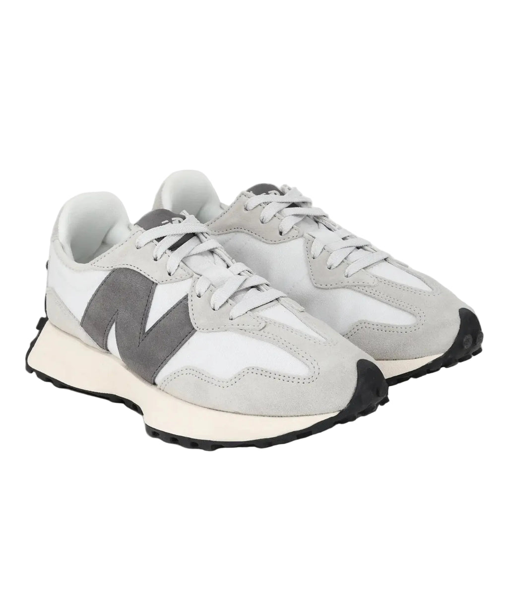 NEWW BALANCE 327 WHITE GREY WITH OG BOX KEYCHAIN for her