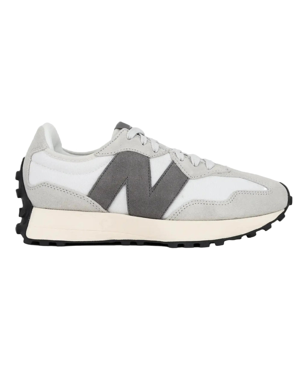 NEWW BALANCE 327 WHITE GREY WITH OG BOX KEYCHAIN for her