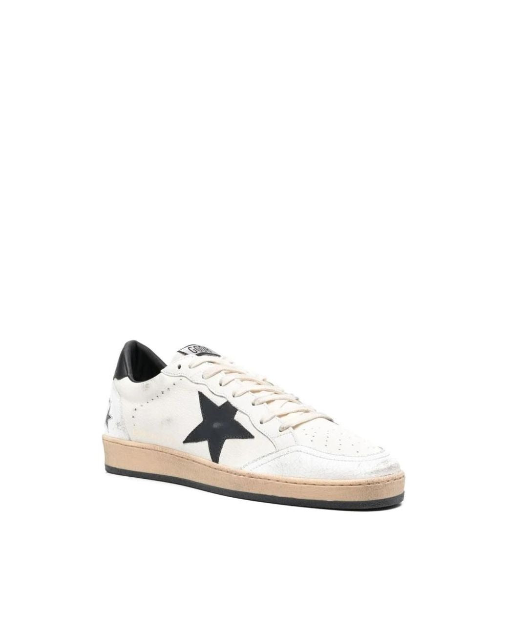 Golden Goose BallStar White With Black Star 1204