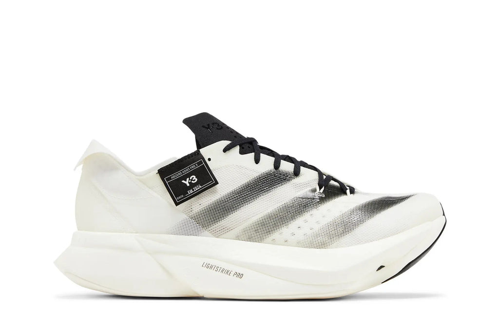 Y3 x Adidaass Adizero Adios Pro 3 White