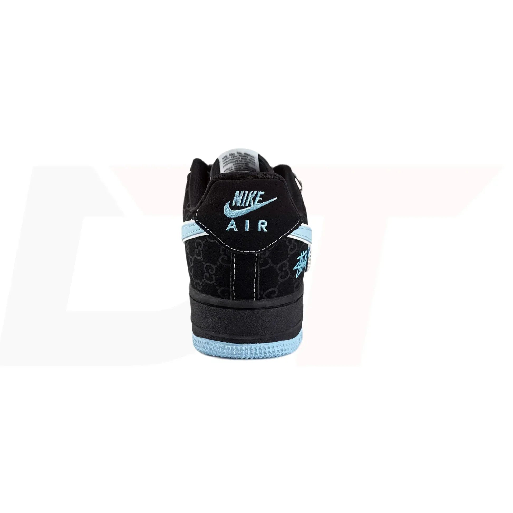 Nikee. Airforce 1 Low X Stussy X Black Blue