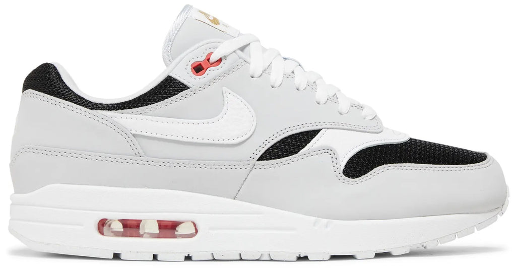 Nikee Airmax 1 Platinum White Black Red 2299