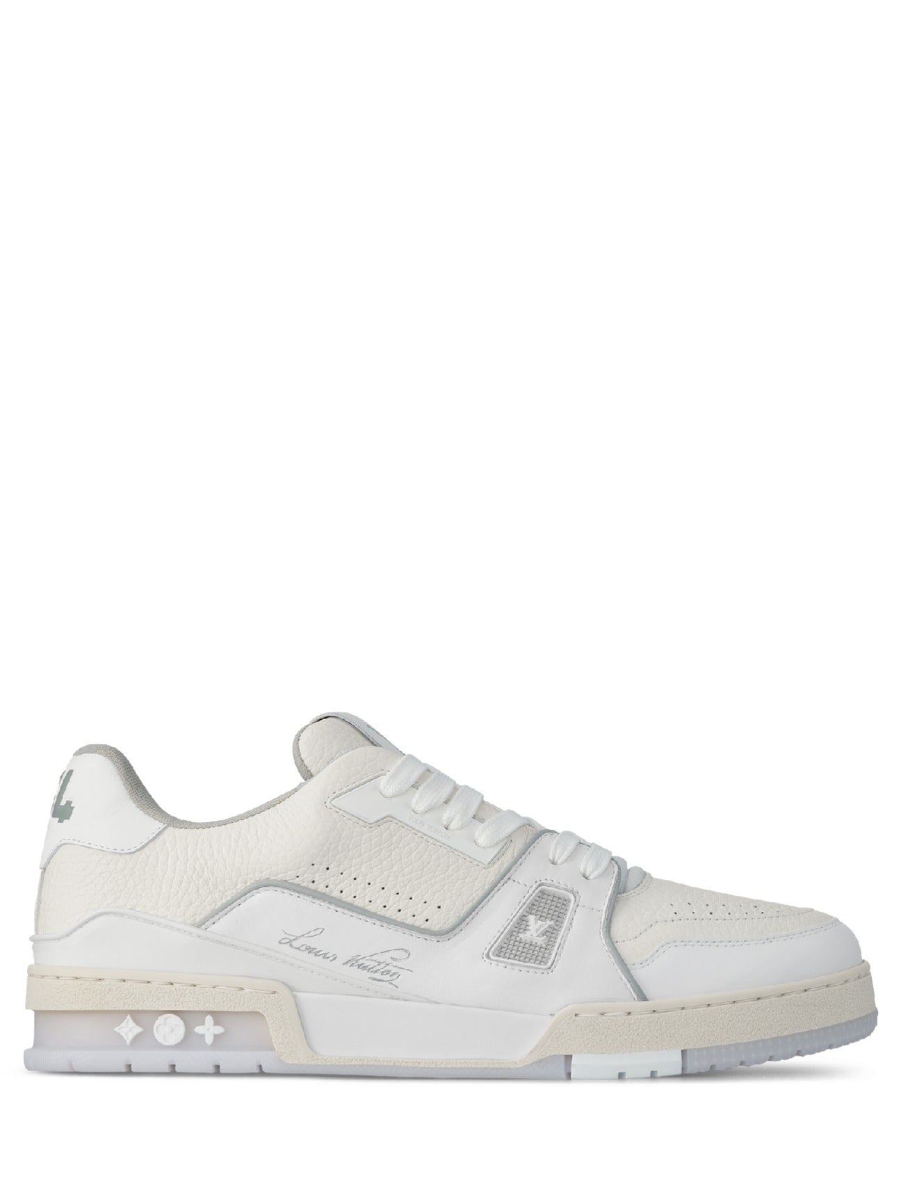 Louiis vuitton trainer sneaker white signature Premium