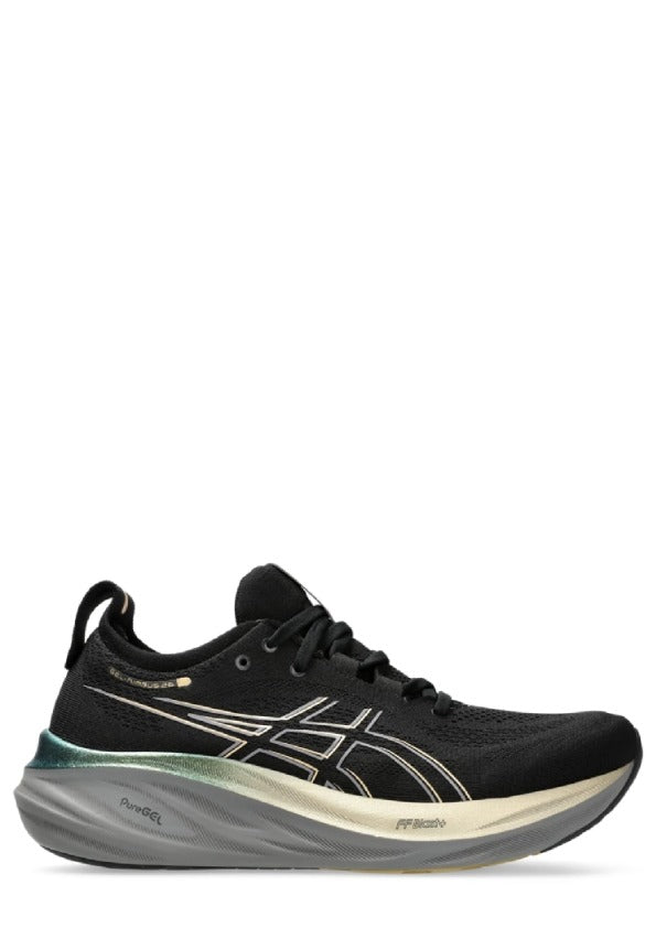 Asicss gel nimbus 26 platinum black champagnes 2582