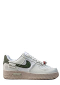 Nikee Airforce 1 Low Panda Prank Moss Green Swoosh 956