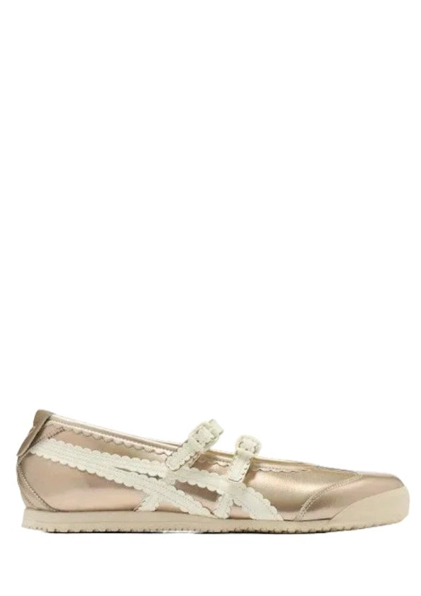 Onitsukaa Tiger Mexico 66 TGRS Metallic Pack Champagne Cream