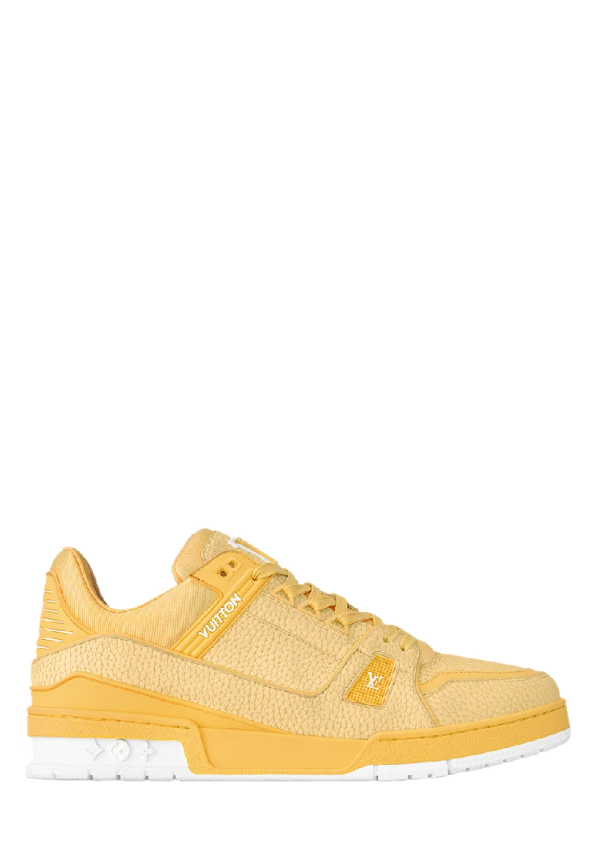 louiss Vuitton lv trainer yellow white