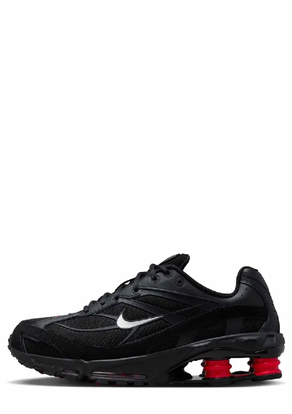 Nikee Shox Ride 2 Black University Red Silver